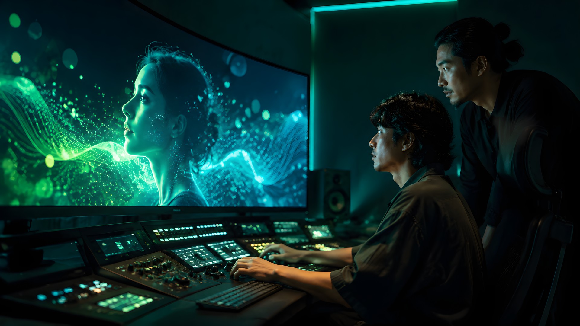 AI 影像创作氛围示意