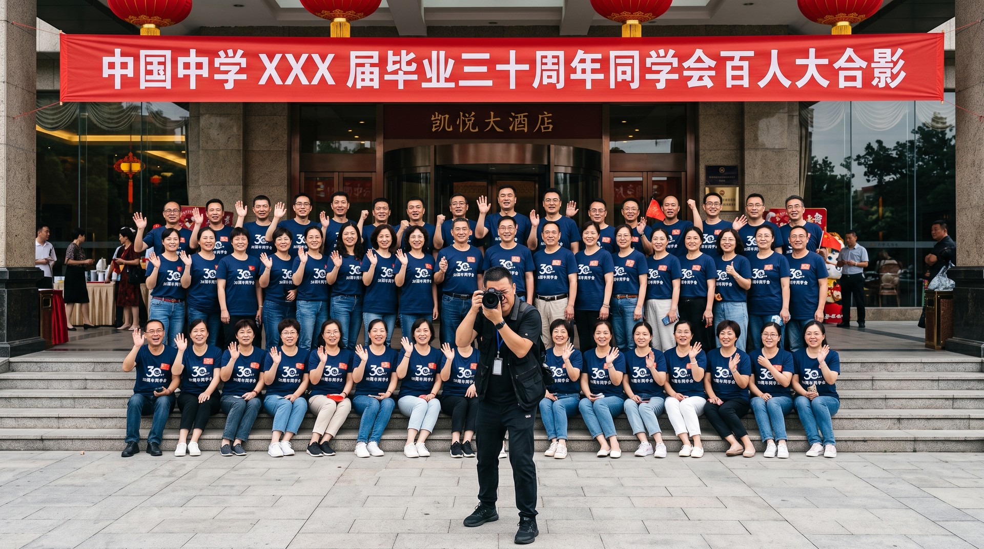 同学会聚会氛围示意